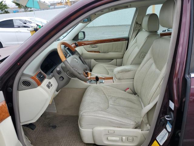 JTHBN30F630094887 - 2003 LEXUS LS 430 MAROON photo 7