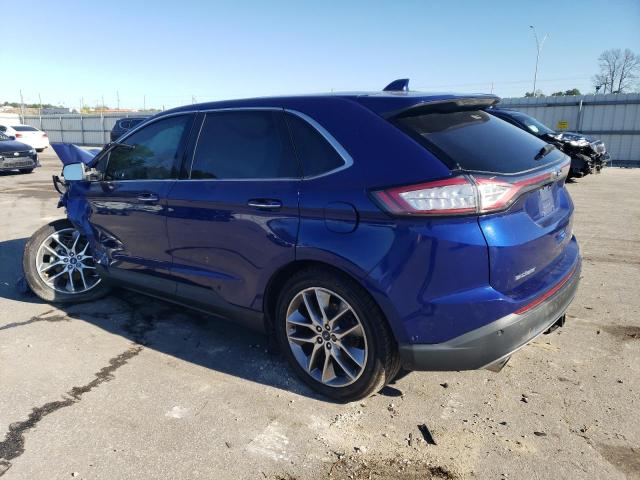 2FMPK3K9XFBB77325 - 2015 FORD EDGE TITANIUM BLUE photo 2