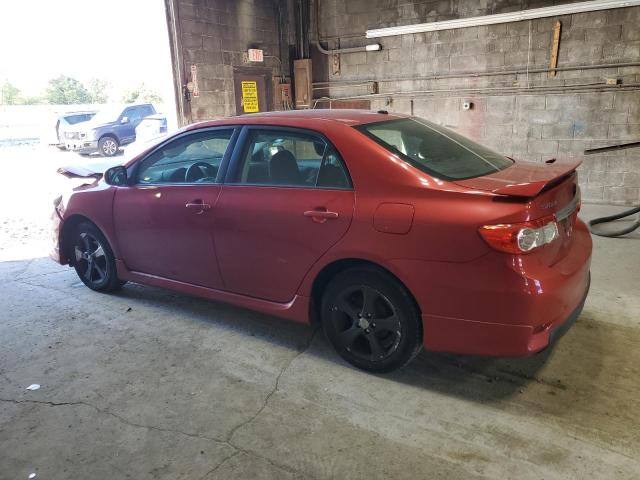 2T1BU4EE9BC701508 - 2011 TOYOTA COROLLA BASE RED photo 2