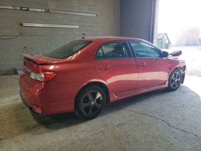2T1BU4EE9BC701508 - 2011 TOYOTA COROLLA BASE RED photo 3