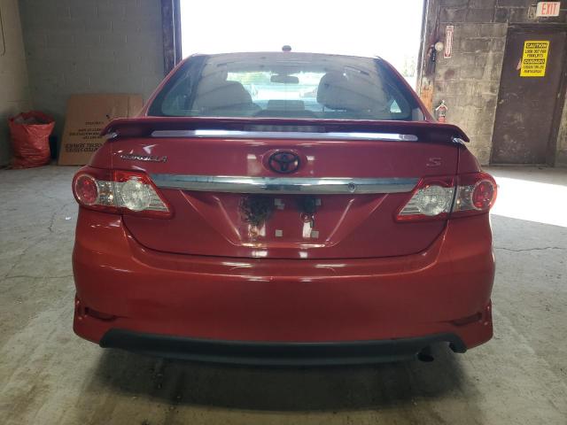 2T1BU4EE9BC701508 - 2011 TOYOTA COROLLA BASE RED photo 6