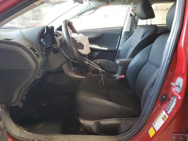 2T1BU4EE9BC701508 - 2011 TOYOTA COROLLA BASE RED photo 7