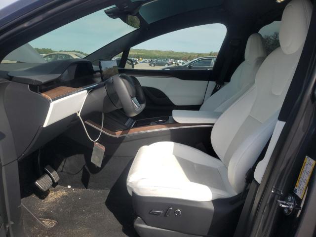 7SAXCBE5XNF363925 - 2022 TESLA MODEL X GRAY photo 7