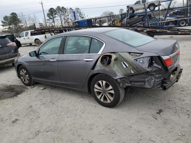 1HGCR2F36FA061261 - 2015 HONDA ACCORD LX GRAY photo 2