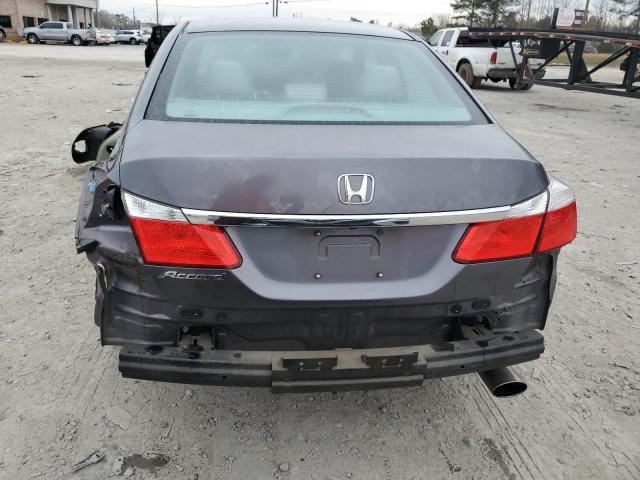 1HGCR2F36FA061261 - 2015 HONDA ACCORD LX GRAY photo 6