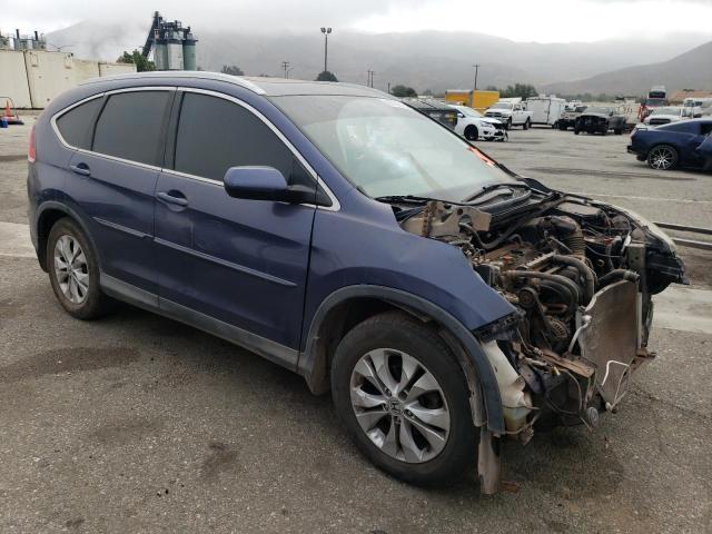 2HKRM4H74DH660068 - 2013 HONDA CR-V EXL BLUE photo 4