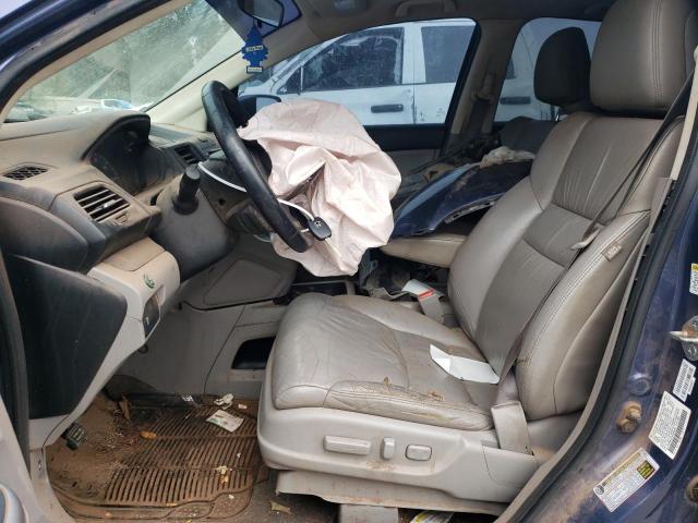 2HKRM4H74DH660068 - 2013 HONDA CR-V EXL BLUE photo 7
