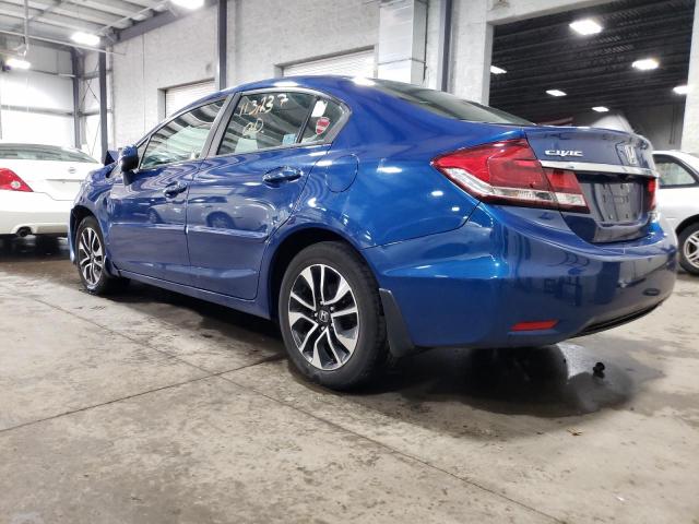 19XFB2F82EE036199 - 2014 HONDA CIVIC EX BLUE photo 2