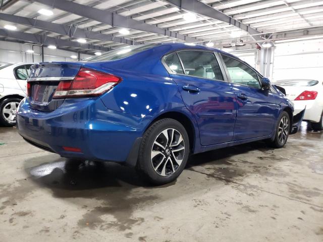 19XFB2F82EE036199 - 2014 HONDA CIVIC EX BLUE photo 3