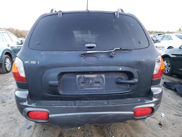 KM8SC13DX4U747541 - 2004 HYUNDAI SANTA FE GLS BLACK photo 6