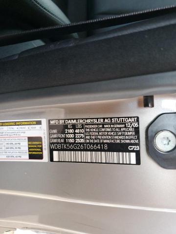WDBTK56G26T066418 - 2006 MERCEDES-BENZ CLK 350 灰色 照片 12