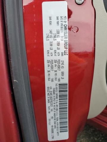 2C4RC1BG5FR537671 - 2015 CHRYSLER TOWN & COU TOURING BURGUNDY photo 13