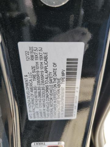 5FNRL6H78PB030197 - 2023 HONDA ODYSSEY SPORT-L BLACK photo 13