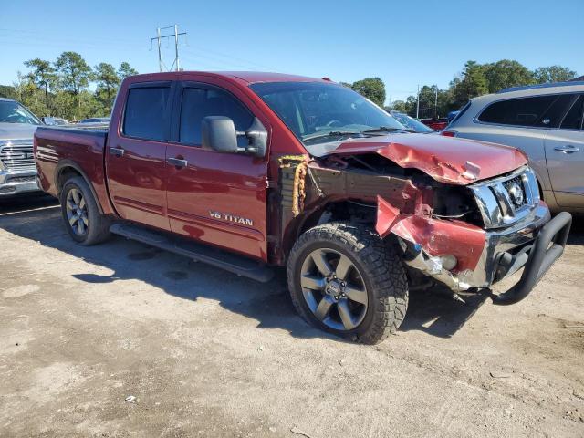 1N6BA0ED6FN512730 - 2015 NISSAN TITAN S RED photo 4