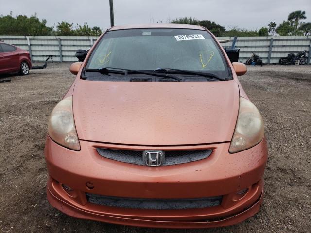 JHMGD38627S020907 - 2007 HONDA FIT S 橙色 照片 5