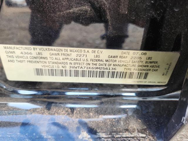 3VWTA71K69M256136 - 2009 VOLKSWAGEN JETTA SEL BLACK photo 13