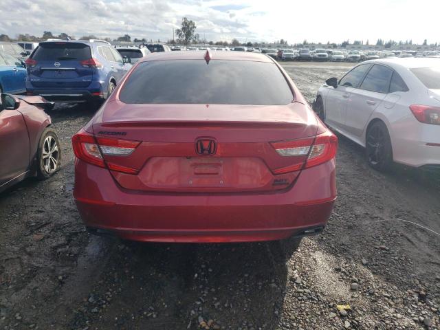 1HGCV2F92JA007223 - 2018 HONDA ACCORD TOURING RED photo 6