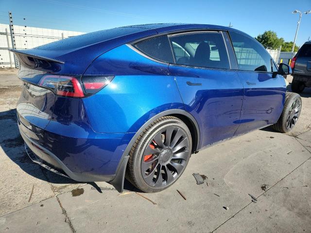 7SAYGDEF2PF784490 - 2023 TESLA MODEL Y BLUE photo 3