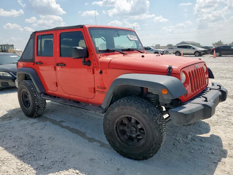 1C4BJWDG0DL645185 - 2013 JEEP WRANGLER U SPORT 红色 照片 4