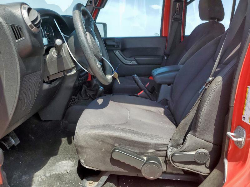 1C4BJWDG0DL645185 - 2013 JEEP WRANGLER U SPORT 红色 照片 7