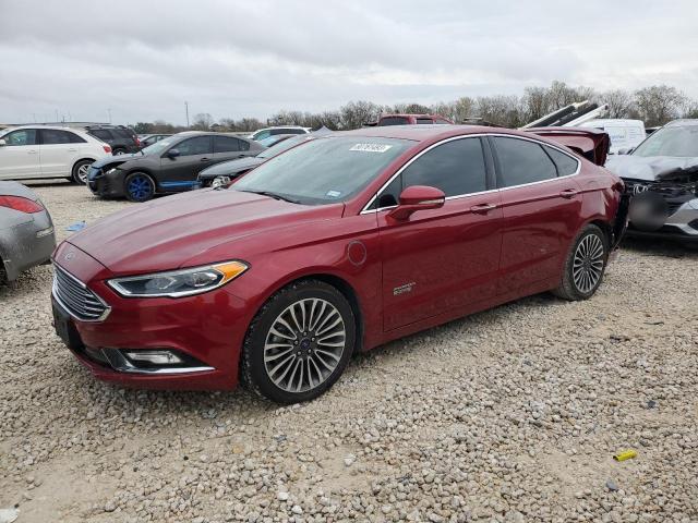 3FA6P0SU2HR141997 - 2017 FORD FUSION TITANIUM PHEV RED photo 1