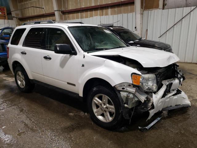 1FMCU59H08KA80306 - 2008 FORD ESCAPE HEV WHITE photo 4