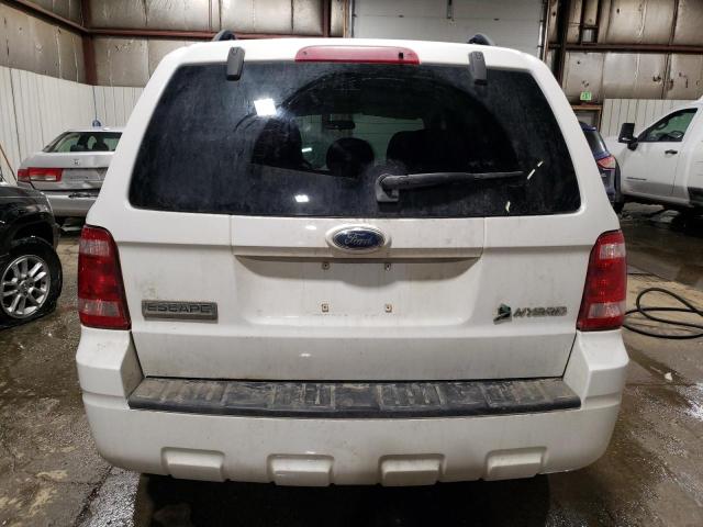 1FMCU59H08KA80306 - 2008 FORD ESCAPE HEV WHITE photo 6