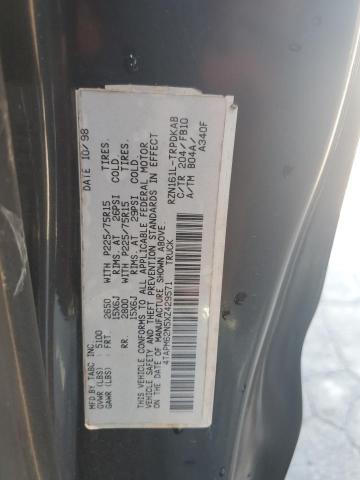 4TAPM62N5XZ429571 - 1999 TOYOTA TACOMA BLACK photo 13