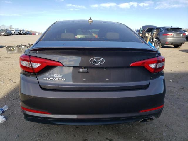 5NPE24AF5FH061589 - 2015 HYUNDAI SONATA SE GRAY photo 6