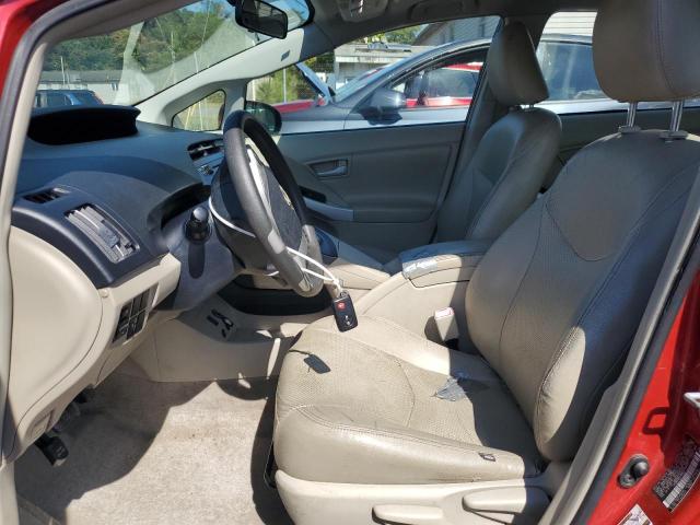 JTDKN3DU6B0294273 - 2011 TOYOTA PRIUS RED photo 7