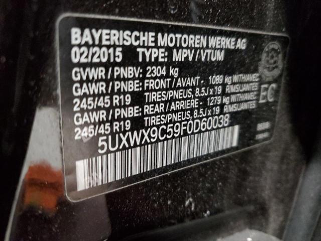 5UXWX9C59F0D60038 - 2015 BMW X3 XDRIVE28I BROWN photo 13