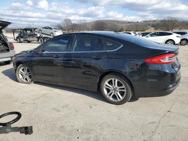 3FA6P0H79JR265109 - 2018 FORD FUSION SE BLACK photo 2