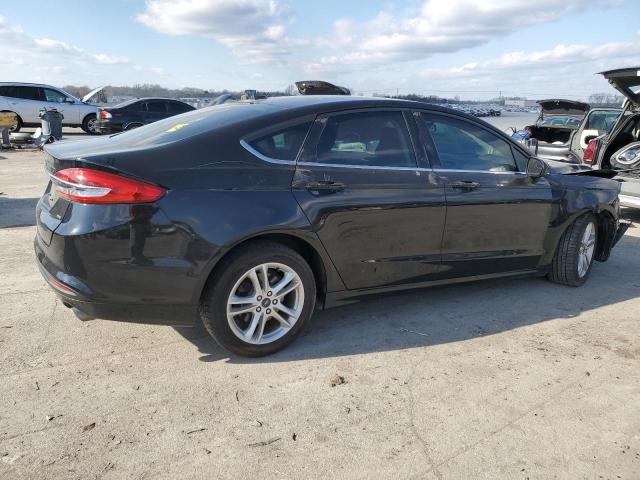 3FA6P0H79JR265109 - 2018 FORD FUSION SE BLACK photo 3