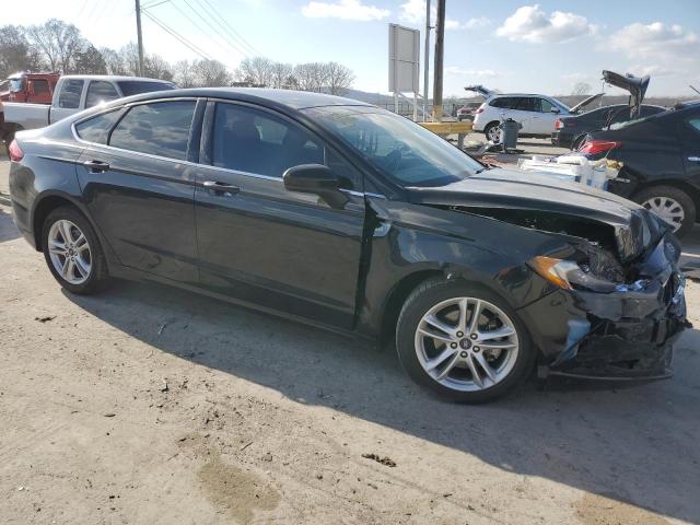 3FA6P0H79JR265109 - 2018 FORD FUSION SE BLACK photo 4