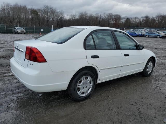 2HGES16591H506658 - 2001 HONDA CIVIC LX WHITE photo 3