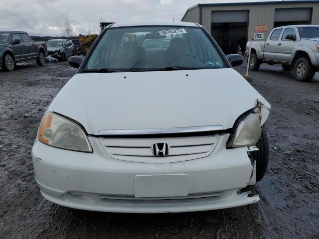 2HGES16591H506658 - 2001 HONDA CIVIC LX WHITE photo 5