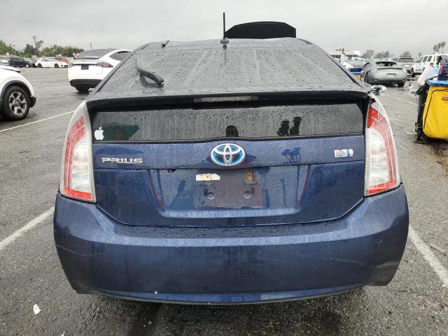 JTDKN3DU8D1675989 - 2013 TOYOTA PRIUS BLUE photo 6