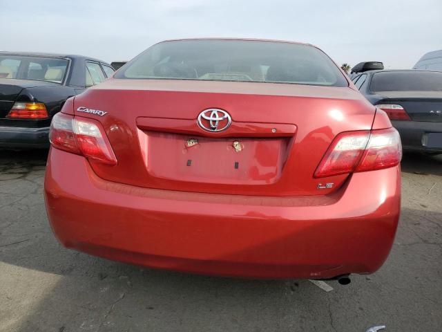 4T1BE46K77U109824 - 2007 TOYOTA CAMRY CE RED photo 6