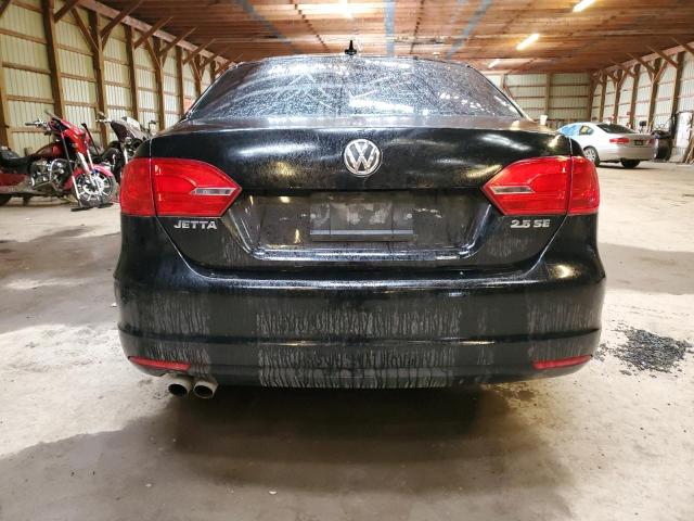 3VWDZ7AJ7BM358541 - 2011 VOLKSWAGEN JETTA SE BLACK photo 6