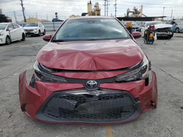 JTDEPMAE8NJ205666 - 2022 TOYOTA COROLLA LE RED photo 5