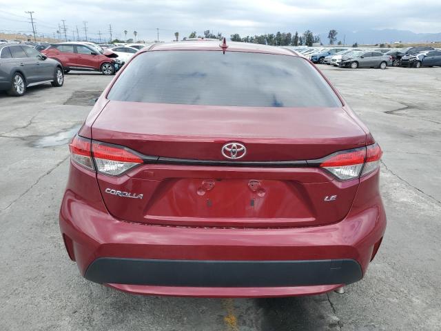 JTDEPMAE8NJ205666 - 2022 TOYOTA COROLLA LE RED photo 6