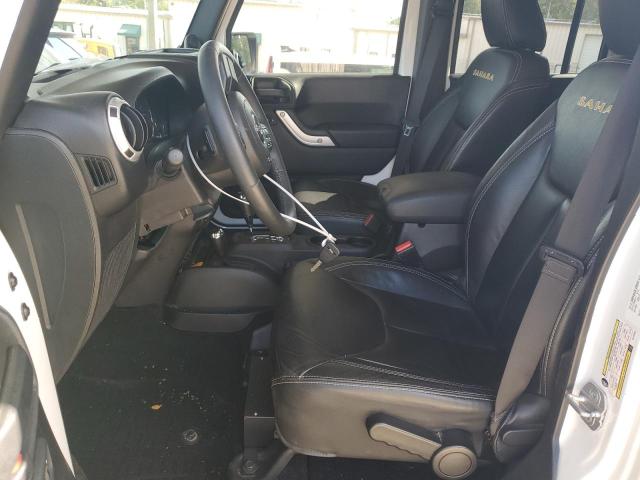 1C4BJWEG5EL123345 - 2014 JEEP WRANGLER U SAHARA WHITE photo 7