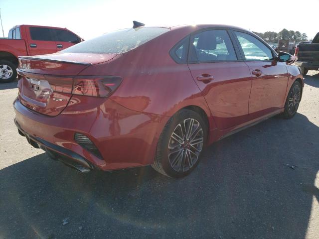 3KPF44AC1NE475704 - 2022 KIA FORTE GT RED photo 3