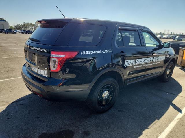1FM5K8AR0EGA18312 - 2014 FORD EXPLORER POLICE INTERCEPTOR Սև լուսանկար 3