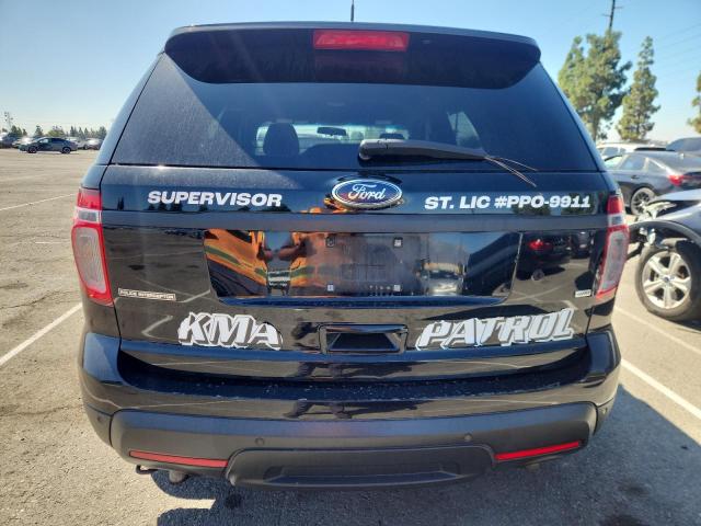 1FM5K8AR0EGA18312 - 2014 FORD EXPLORER POLICE INTERCEPTOR Սև լուսանկար 6