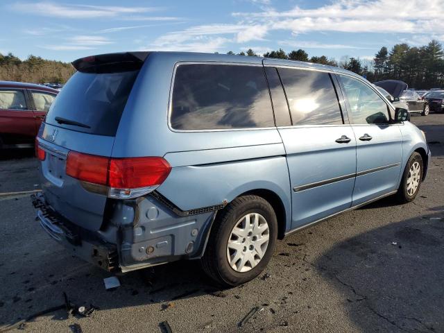 5FNRL3H2XAB049750 - 2010 HONDA ODYSSEY LX BLUE photo 3