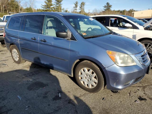 5FNRL3H2XAB049750 - 2010 HONDA ODYSSEY LX BLUE photo 4