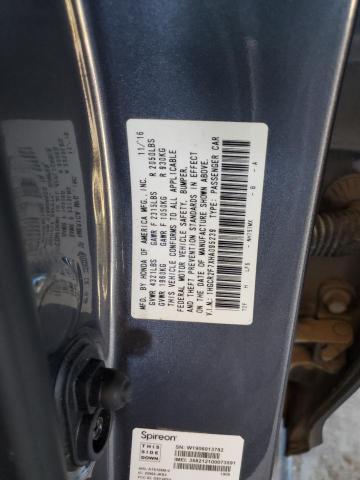 1HGCR2F7XHA095239 - 2017 HONDA ACCORD EX GRAY photo 12