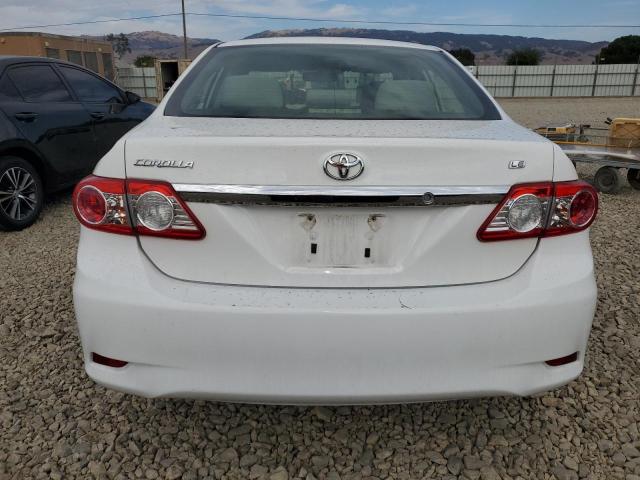 JTDBU4EE3DJ115619 - 2013 TOYOTA COROLLA BASE WHITE photo 6