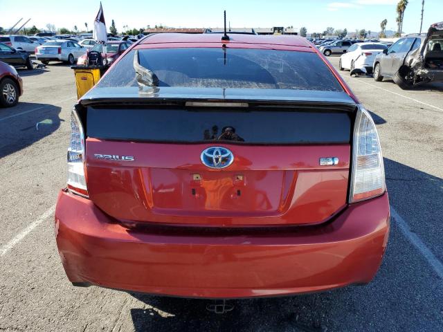 JTDKN3DU7A1235919 - 2010 TOYOTA PRIUS RED photo 6